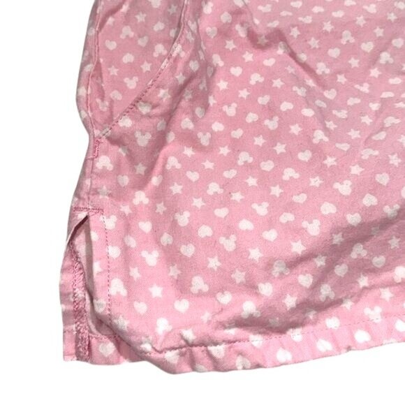 Disney Minnie Mouse Pink Heart Print XS T-Shirt 100% Cotton Made In Vietnam - Picture 6 of 8